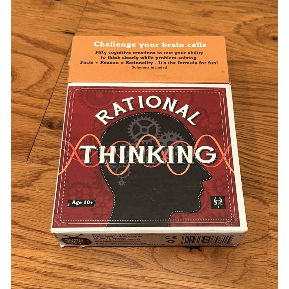 Rational Thinking Challenge Your Brain Cells Game Cognitive Creations Ages 10+
